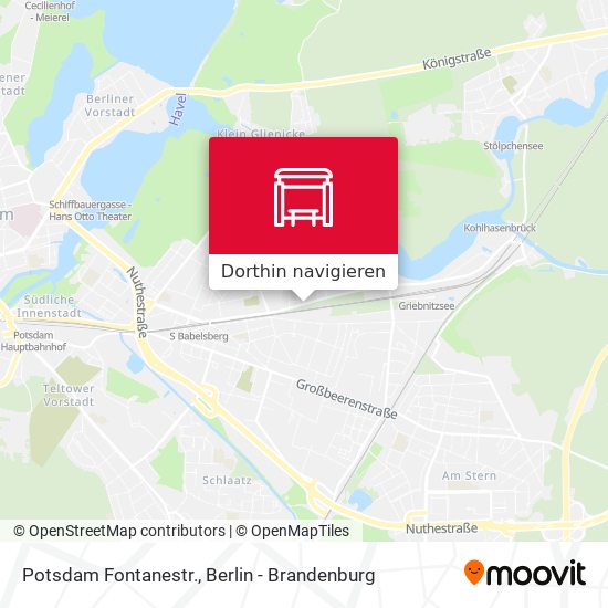 Potsdam Fontanestr. Karte