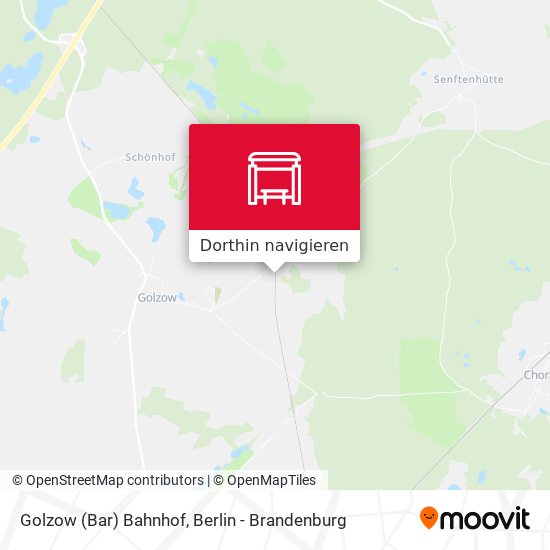 Golzow (Bar) Bahnhof Karte