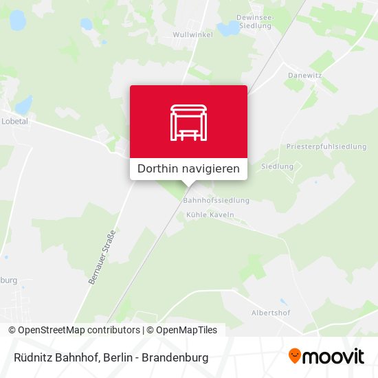 Rüdnitz Bahnhof Karte