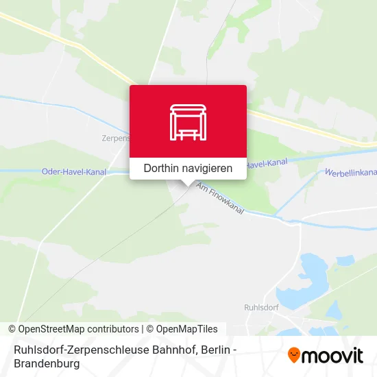 Ruhlsdorf-Zerpenschleuse Bahnhof Karte