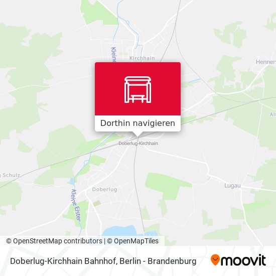 Doberlug-Kirchhain Bahnhof Karte