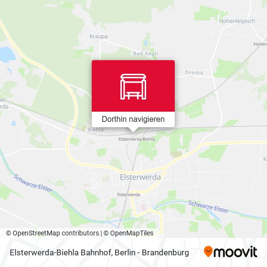 Elsterwerda-Biehla Bahnhof Karte