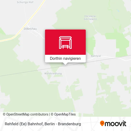 Rehfeld (Ee) Bahnhof Karte