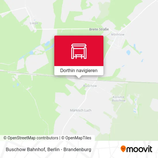 Buschow Bahnhof Karte