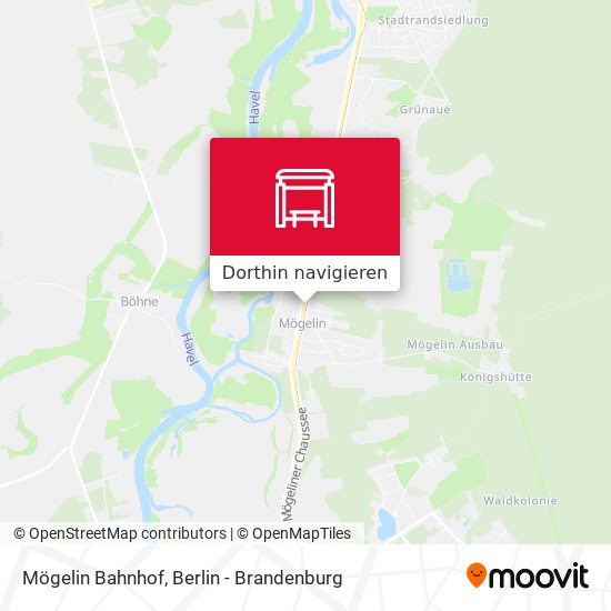 Mögelin Bahnhof Karte
