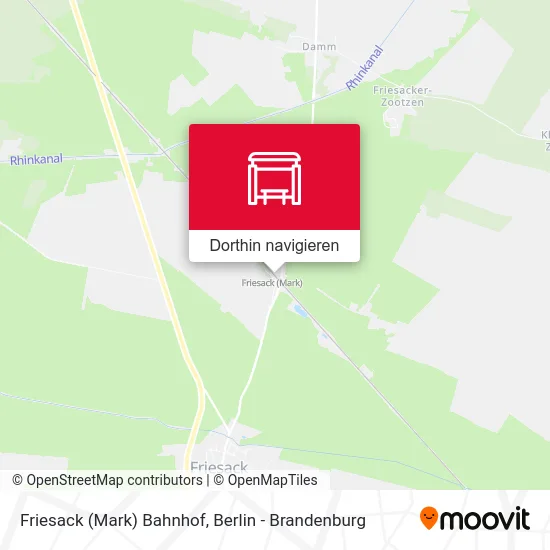 Friesack (Mark) Bahnhof Karte