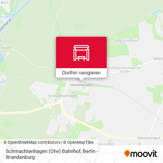 Schmachtenhagen (Ohv) Bahnhof Karte