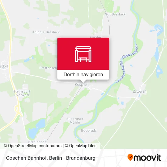 Coschen Bahnhof Karte