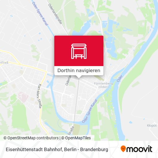Eisenhüttenstadt Bahnhof Karte