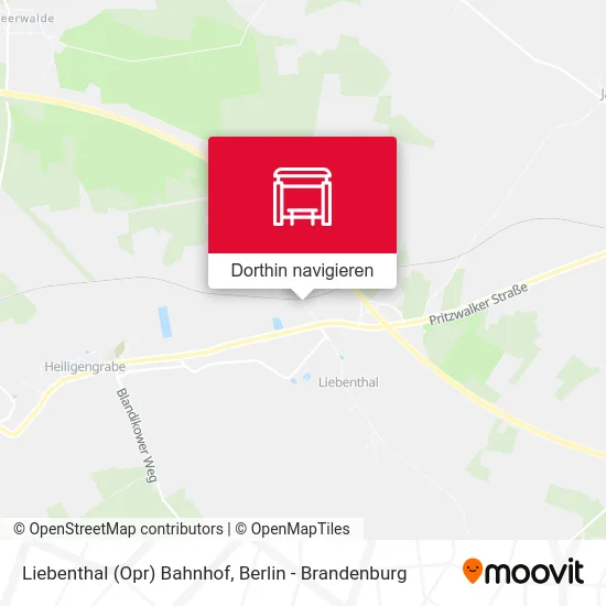 Liebenthal (Opr) Bahnhof Karte