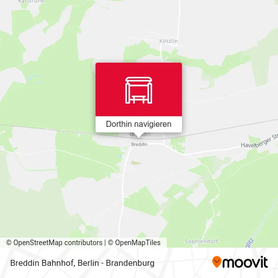 Breddin Bahnhof Karte
