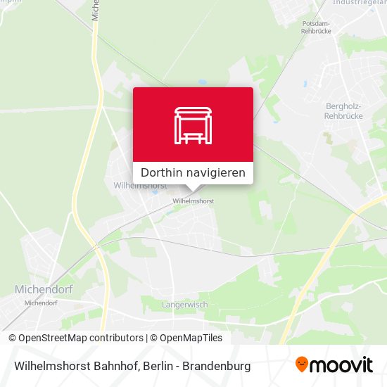 Wilhelmshorst Bahnhof Karte