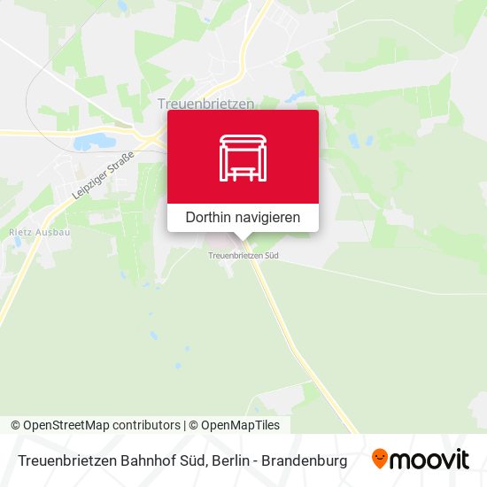 Treuenbrietzen Bahnhof Süd Karte