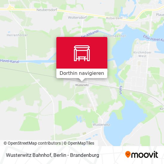 Wusterwitz Bahnhof Karte