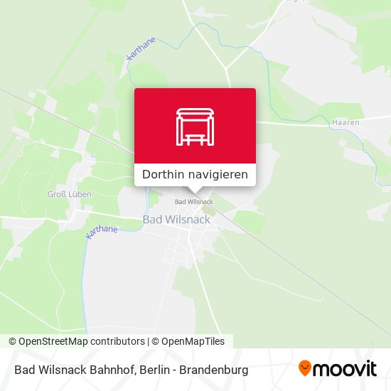 Bad Wilsnack Bahnhof Karte