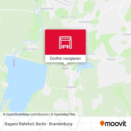 Bagenz Bahnhof Karte
