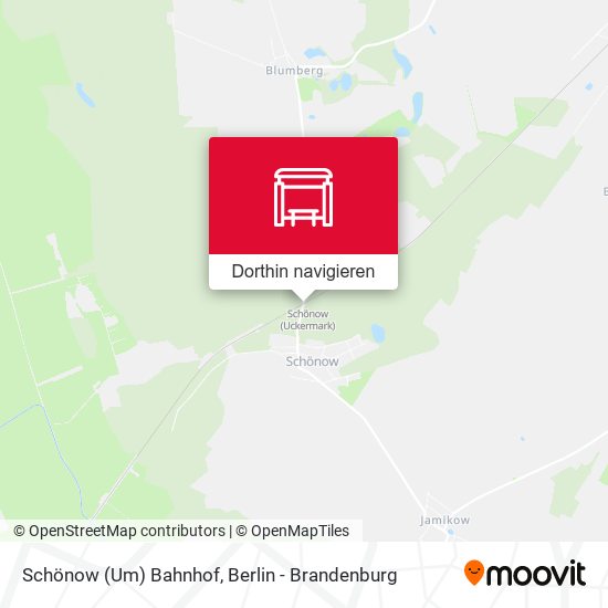 Schönow (Um) Bahnhof Karte