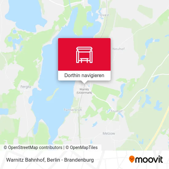 Warnitz Bahnhof Karte