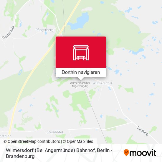 Wilmersdorf (Bei Angermünde) Bahnhof Karte