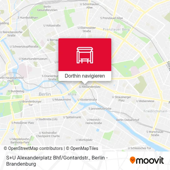 S+U Alexanderplatz Bhf / Gontardstr. Karte