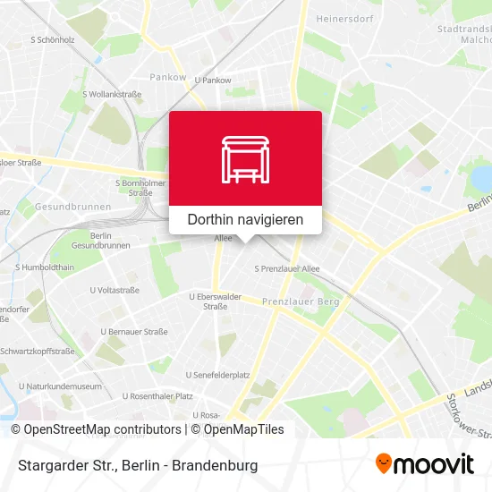 Stargarder Str. Karte