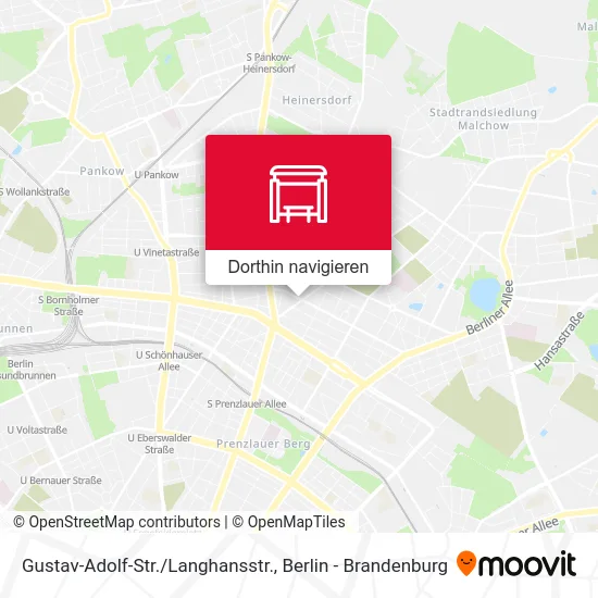 Gustav-Adolf-Str./Langhansstr. Karte