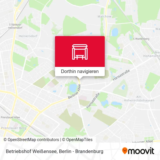 Betriebshof Weißensee Karte