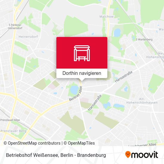 Betriebshof Weißensee Karte