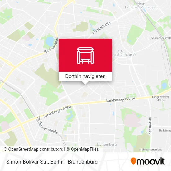 Simon-Bolivar-Str. Karte