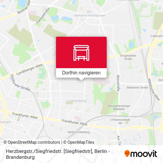 Herzbergstr. / Siegfriedstr. [Siegfriedstr] Karte