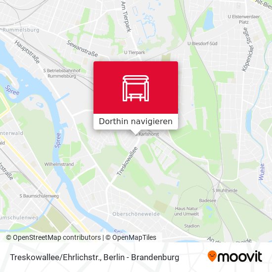 Treskowallee/Ehrlichstr. Karte