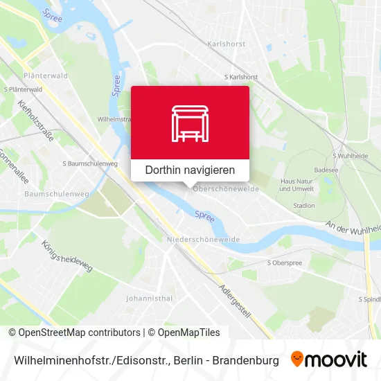 Wilhelminenhofstr./Edisonstr. Karte