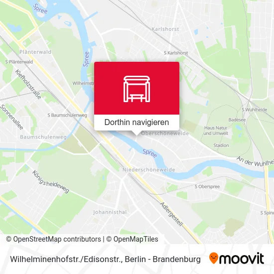 Wilhelminenhofstr./Edisonstr. Karte