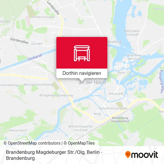 Brandenburg Magdeburger Str. / Olg Karte