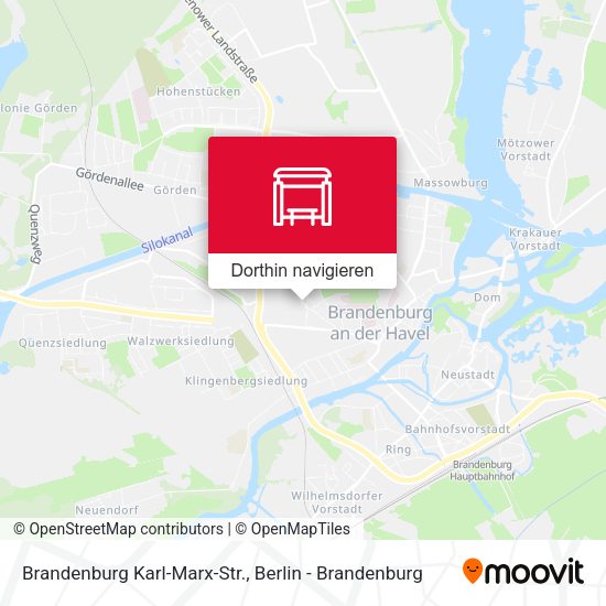 Brandenburg Karl-Marx-Str. Karte