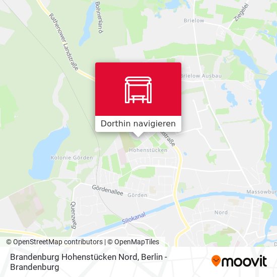 Brandenburg Hohenstücken Nord Karte