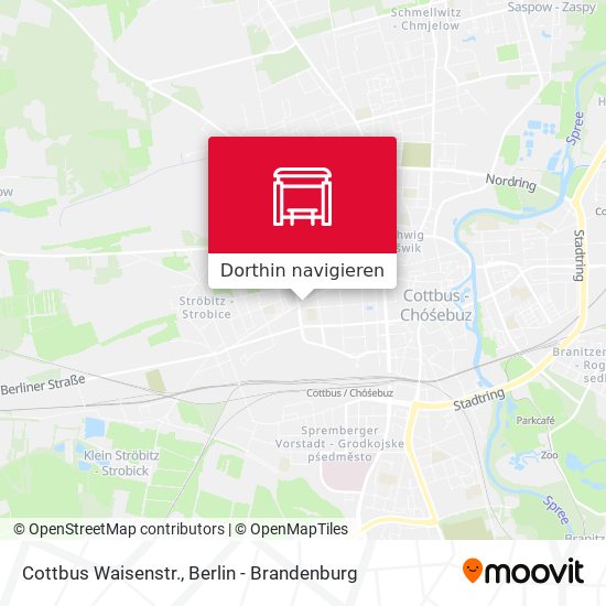 Cottbus Waisenstr. Karte
