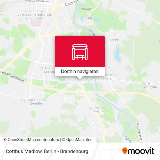 Cottbus Madlow Karte