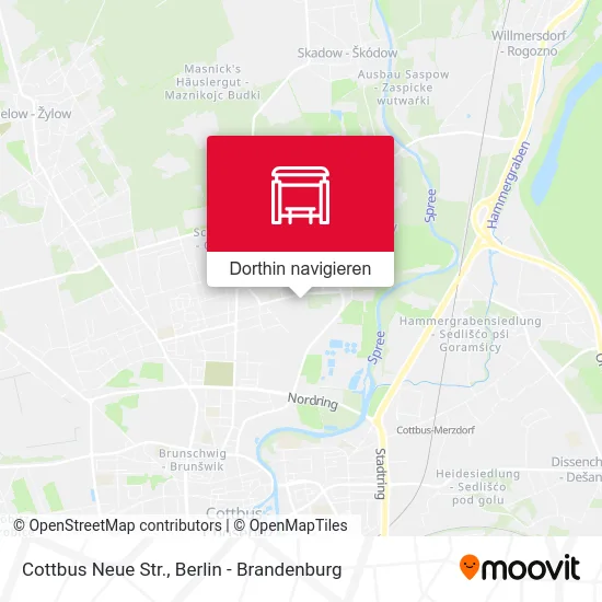 Cottbus Neue Str. Karte