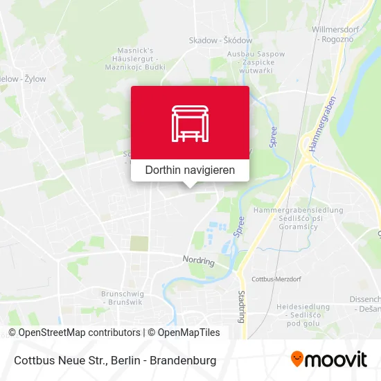 Cottbus Neue Str. Karte