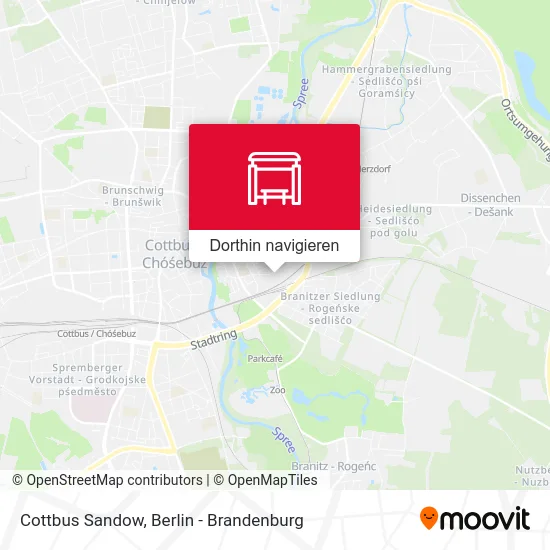 Cottbus Sandow Karte