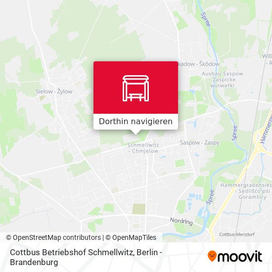 Cottbus Betriebshof Schmellwitz Karte
