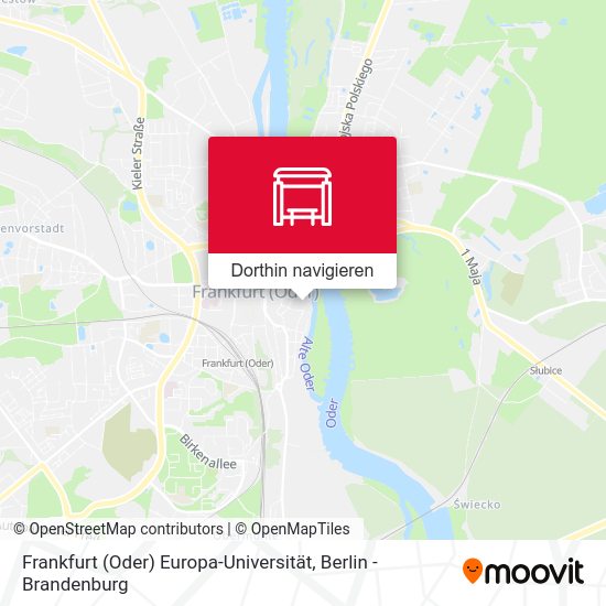 Frankfurt (Oder) Europa-Universität Karte