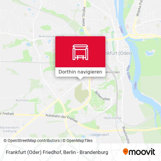 Frankfurt (Oder) Friedhof Karte