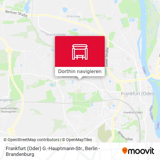 Frankfurt (Oder) G.-Hauptmann-Str. Karte