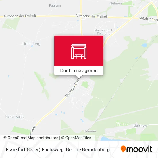 Frankfurt (Oder) Fuchsweg Karte