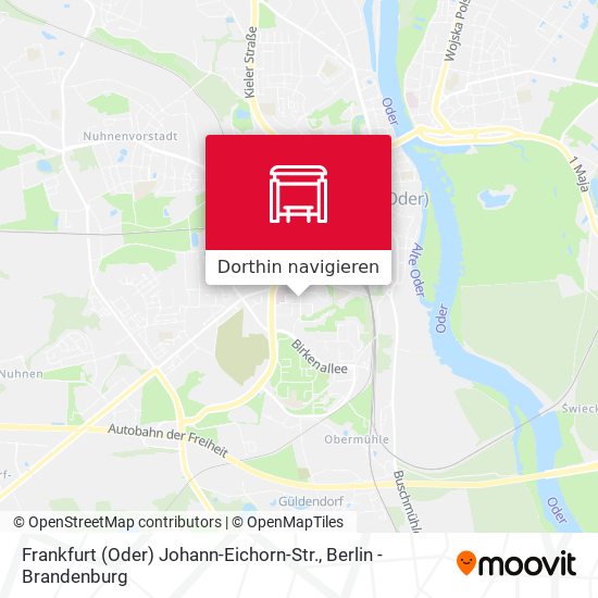 Frankfurt (Oder) Johann-Eichorn-Str. Karte