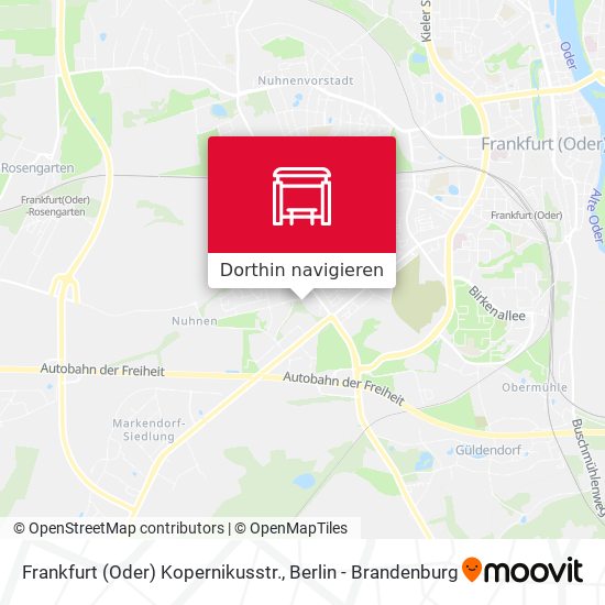 Frankfurt (Oder) Kopernikusstr. Karte