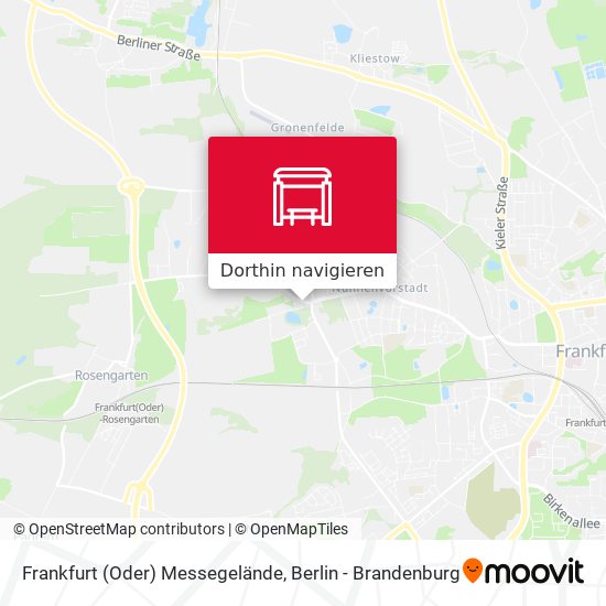 Frankfurt (Oder) Messegelände Karte