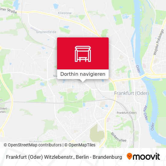 Frankfurt (Oder) Witzlebenstr. Karte